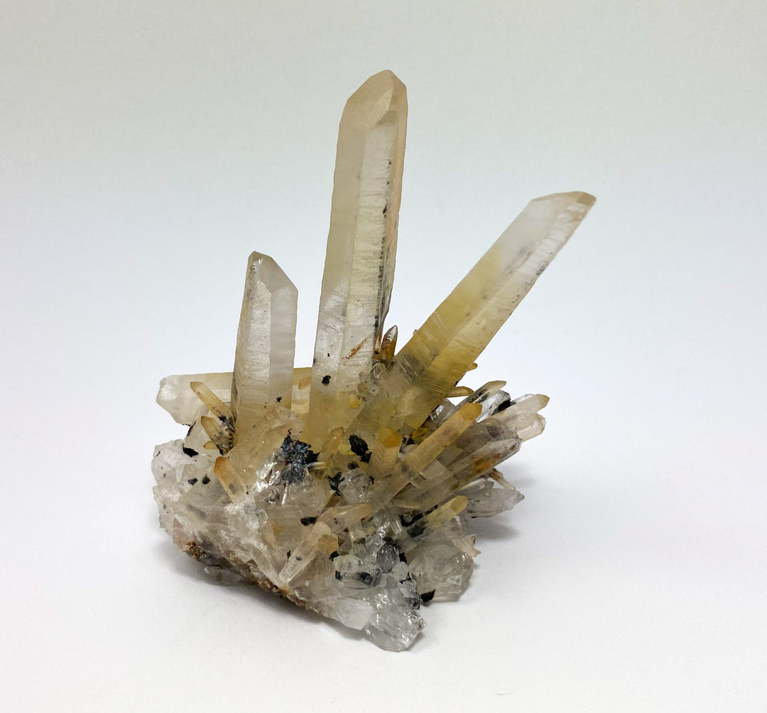 Hematite, rock crystal, Jinlong, Lungchuan, Heyuan Prefecture, China