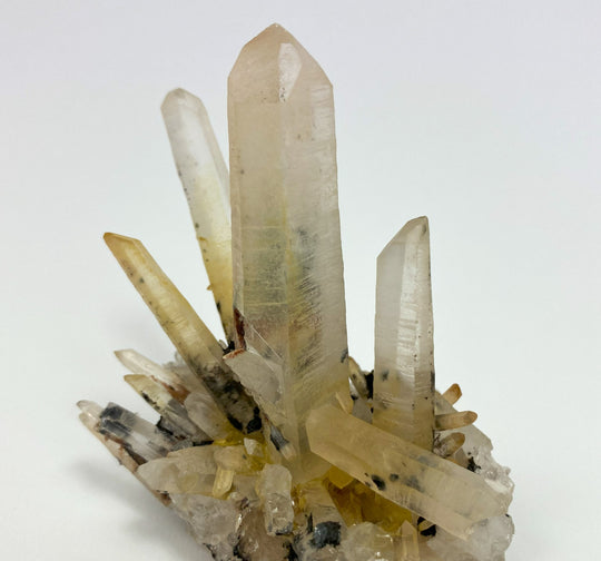 Hematite, rock crystal, Jinlong, Lungchuan, Heyuan Prefecture, China