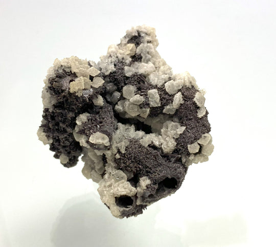 Calcite on Chalcedony, Herja, Maramures, Romania