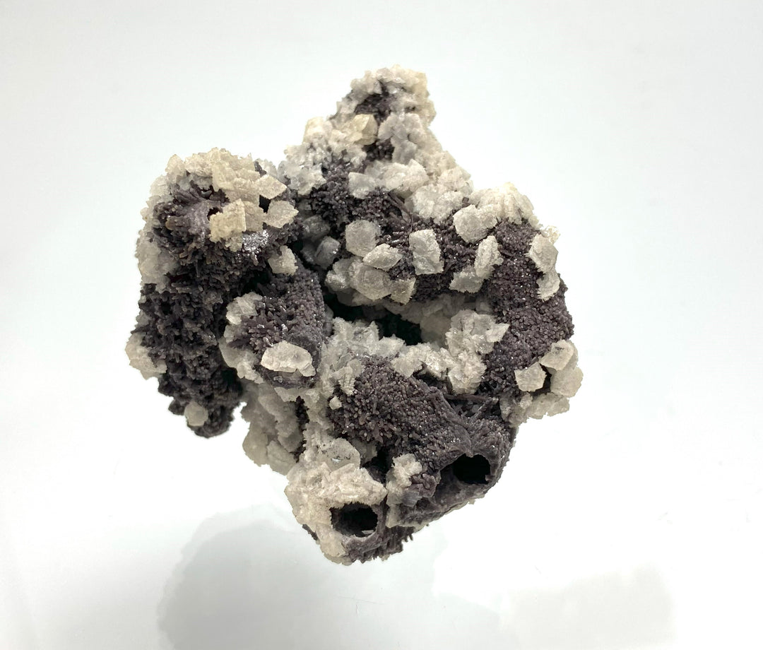 Calcite on Chalcedony, Herja, Maramures, Romania