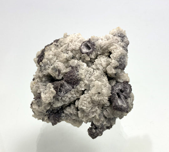 Calcite on Chalcedony, Herja, Maramures, Romania