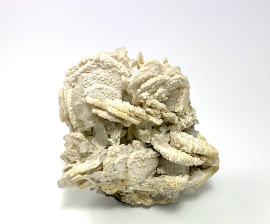 Calcite-dolomite pseudomorph, rock crystal, Cavnic, Maramures, Romania