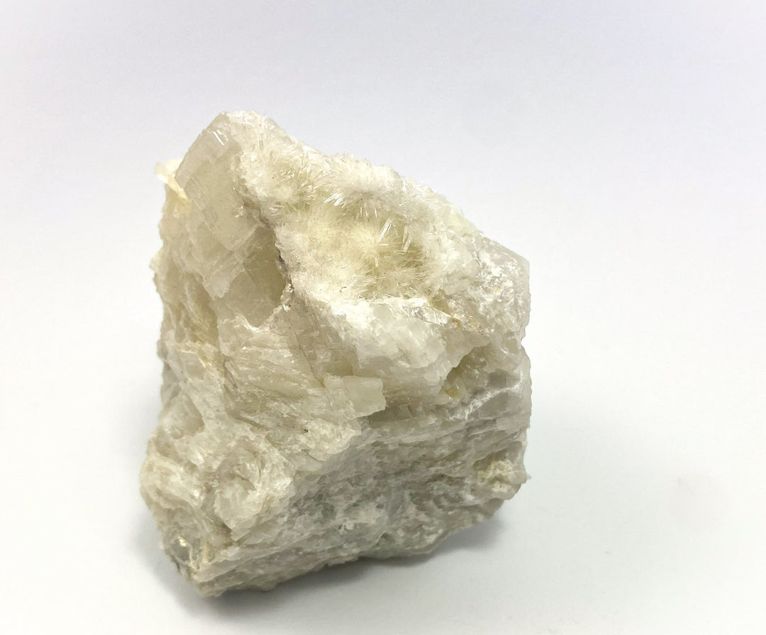 Aragonite on dolomite, Oberdorf a.d. Laming, Styria, Austria