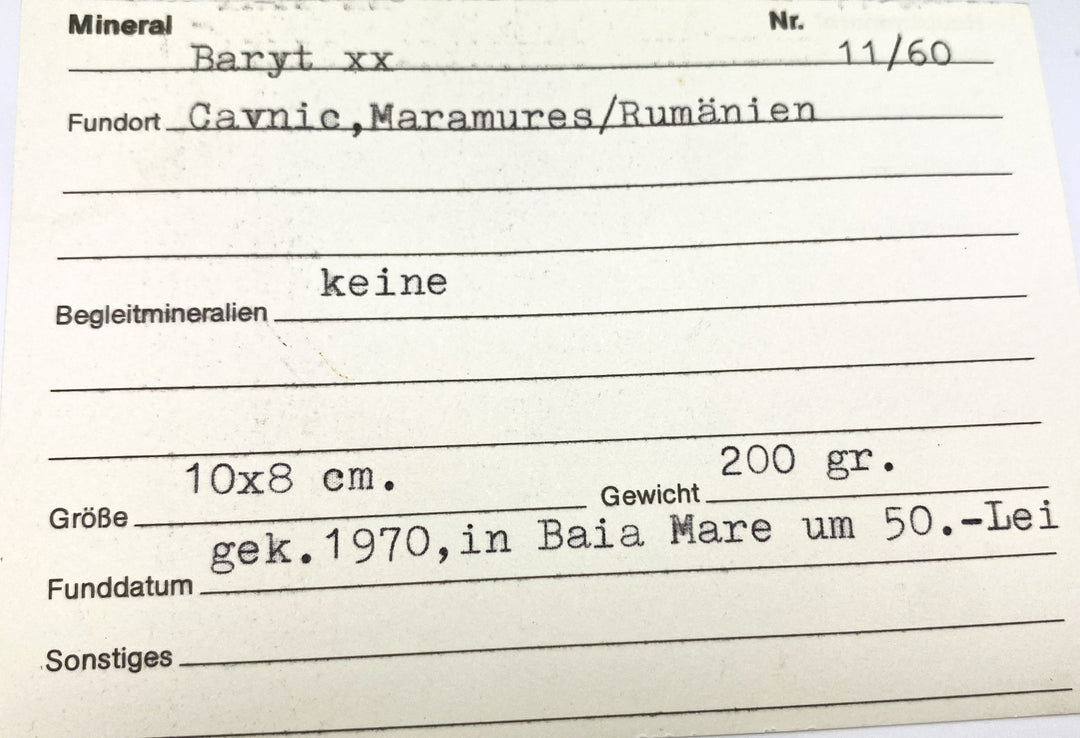Baryt, Cavnic, Maramures, Rumänien