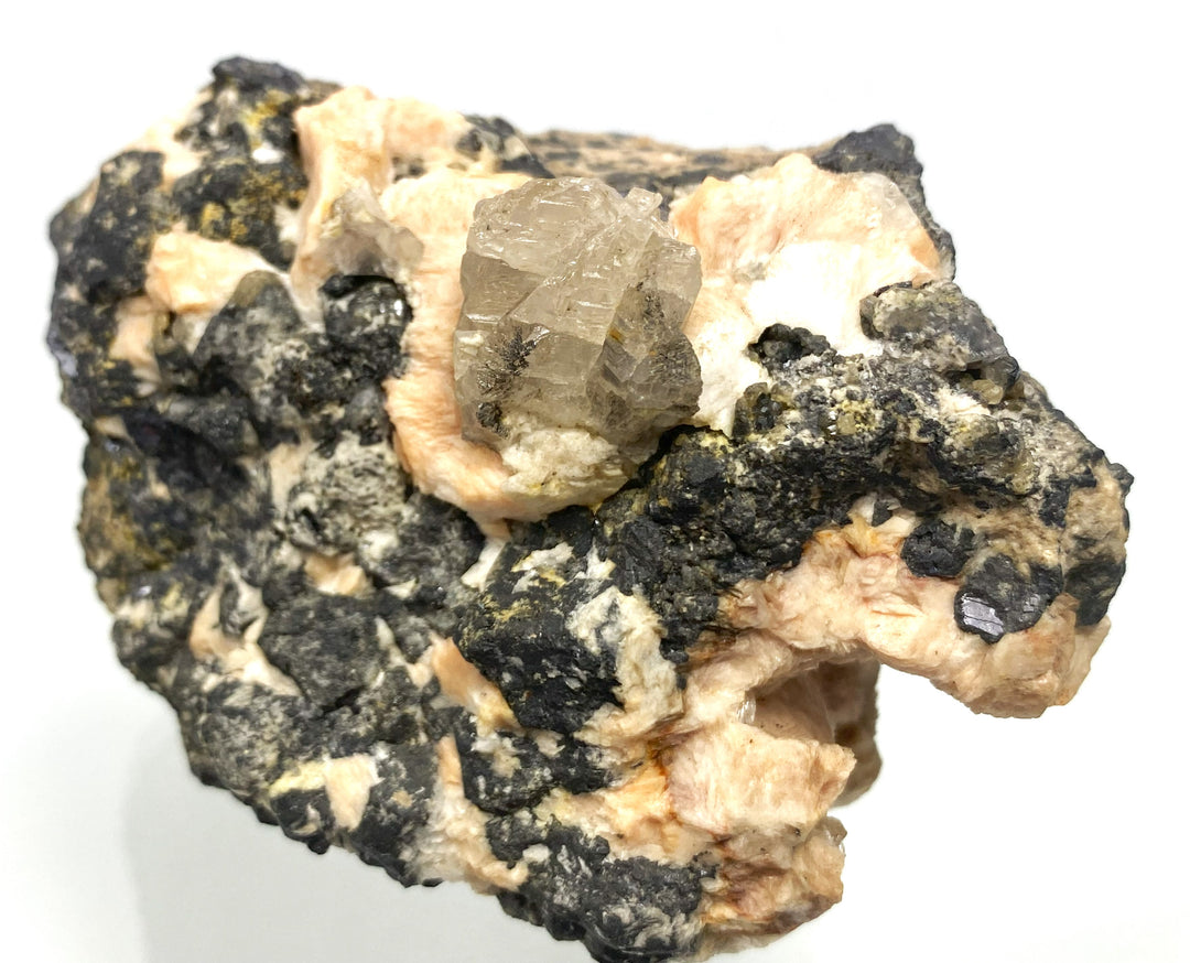 Cerussite, Barite, Galena, Mibladen, Midelt, Khenifra, Morocco