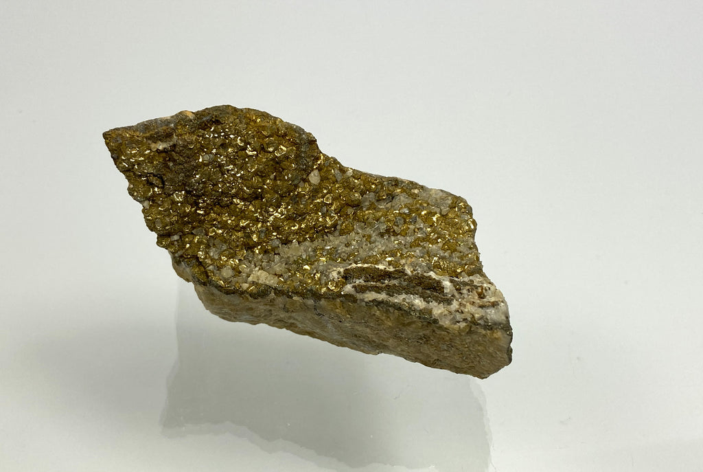 Marcasite on calcite, Hüttenberg, Carinthia, Austria
