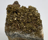 Pyrite with tarnish on calcite, Hüttenberg, Carinthia, Austria