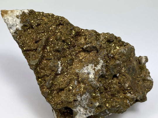 Pyrite, marcasite on anchorite, Hüttenberg, Carinthia, Austria