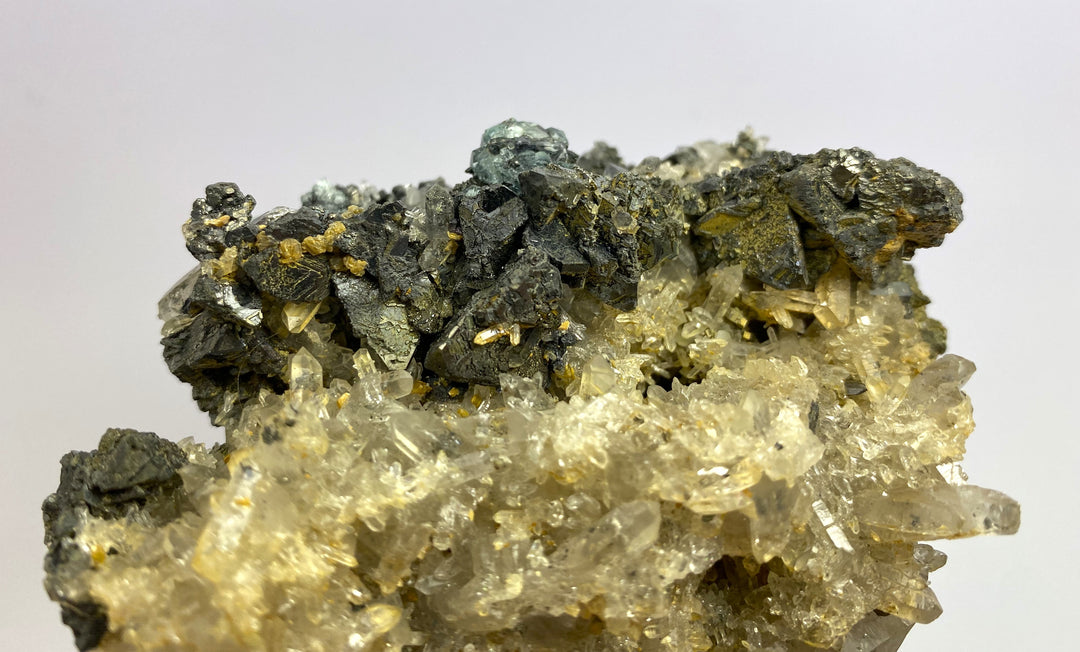 Fluorite, Tetrahedrite, Rock Crystal, YaogangXian Mine, Hunan. China