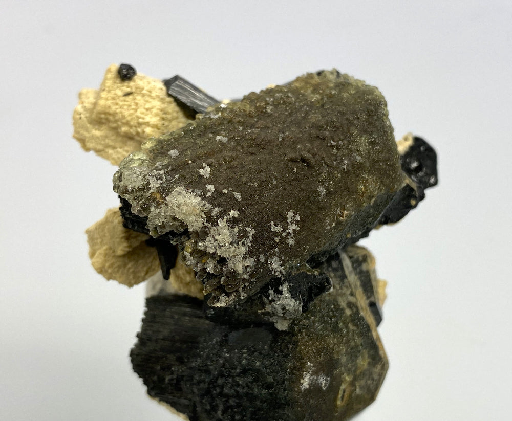 Schörl (Turmalin), Hyalith, Feldspat,, Namibia