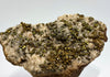 Pyrite with tarnish on calcite, Hüttenberg, Carinthia, Austria